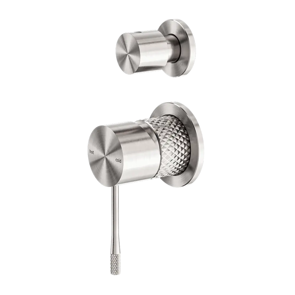 OPAL SHOWER MIXER WITH DIVERTOR SEPARATE PLATE BRUSHED NICKEL 