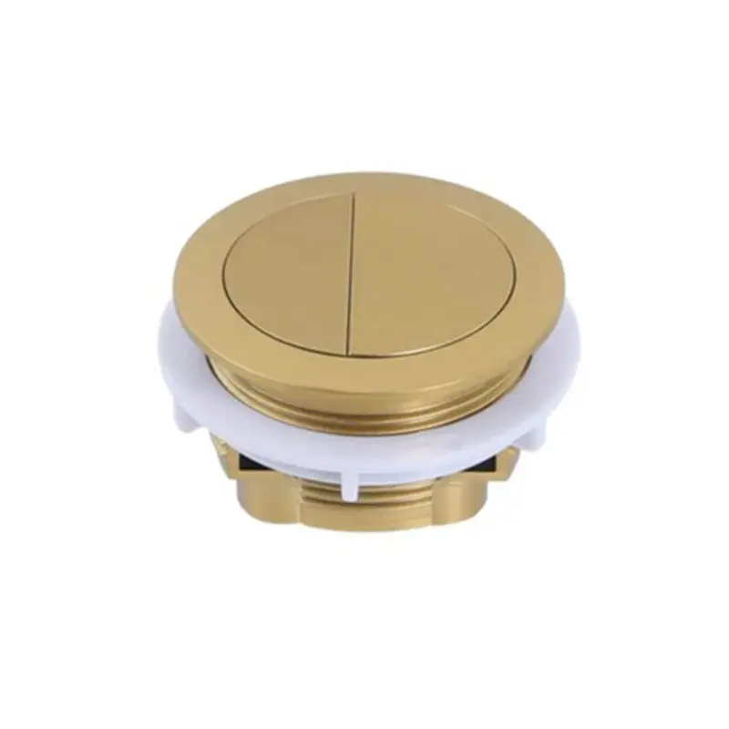 Round Brushed Gold Cistern Dual Flush Button (for Two-piece Toilet) 