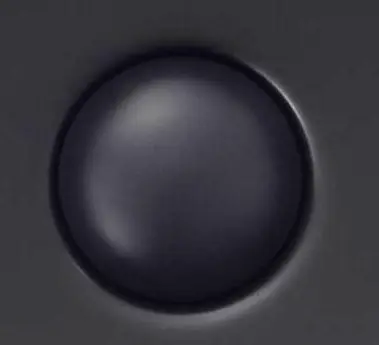 Matte Black Ceramic Cap for Pop-up Waste 