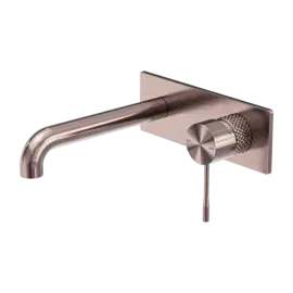 OPAL WALL BASIN/BATH MIXER 230MM BRUSHED BRONZE 