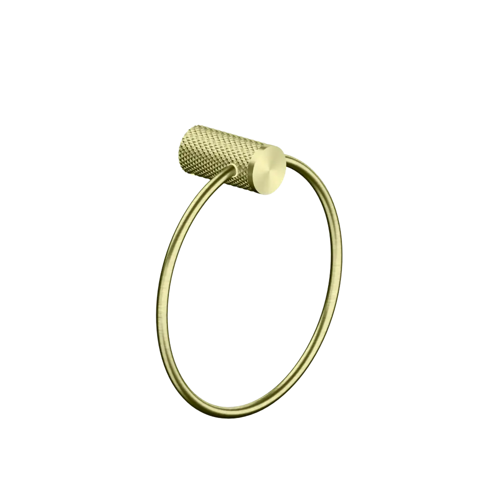 OPAL TOWEL RING BRUSHED GOLD