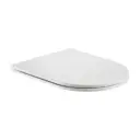 White Thermoset Heavy Duty Soft-close UF Material Flat Slim Seat