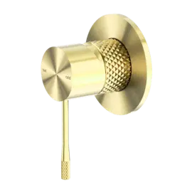 OPAL SHOWER MIXER 80MM PLATE BRUSHED GOLD 