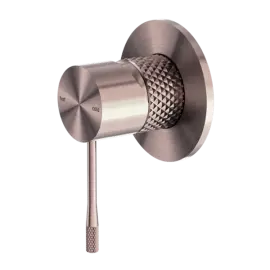 OPAL SHOWER MIXER 80MM PLATE BRUSHED BRONZE 