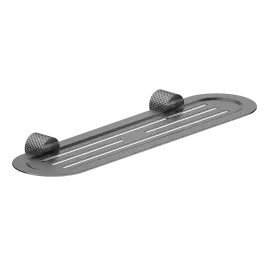 OPAL GRAPHITE METAL SHOWER SHELF