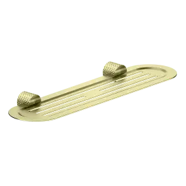 OPAL BRUSHED GOLD METAL SHOWER SHELF