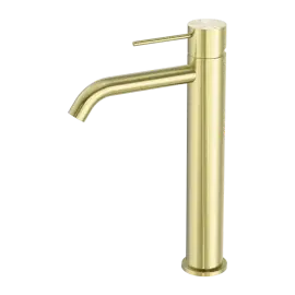 MECCA TALL BRUSHED GOLD BASIN MIXER