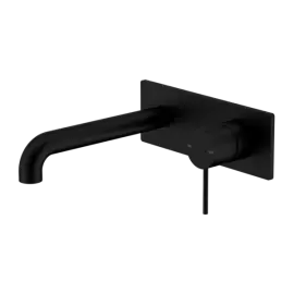 MECCA WALL BASIN/BATH MIXER 160MM MATTE BLACK 