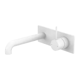 MECCA WALL BASIN/BATH MIXER HANDLE UP 260MM MATTE WHITE 