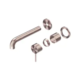 MECCA WALL BASIN/BATH MIXER SEPARATE BACK PLATE 185MM TRIM KITS ONLY BRUSHED BRONZE 