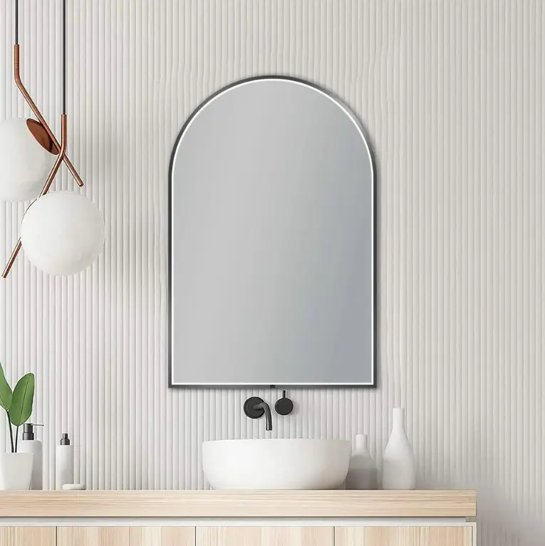 600x900mm Gunmetal Framed LED Mirror