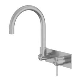 MECCA WALL BASIN/BATH MIXER SWIVEL SPOUT GUN METAL 