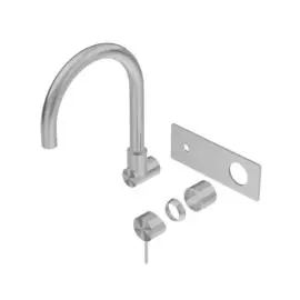MECCA WALL BASIN/BATH MIXER SWIVEL SPOUT TRIM KITS ONLY GUN METAL 