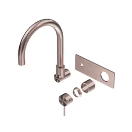 MECCA WALL BASIN/BATH MIXER SWIVEL SPOUT TRIM KITS ONLY BRUSHED BRONZE 