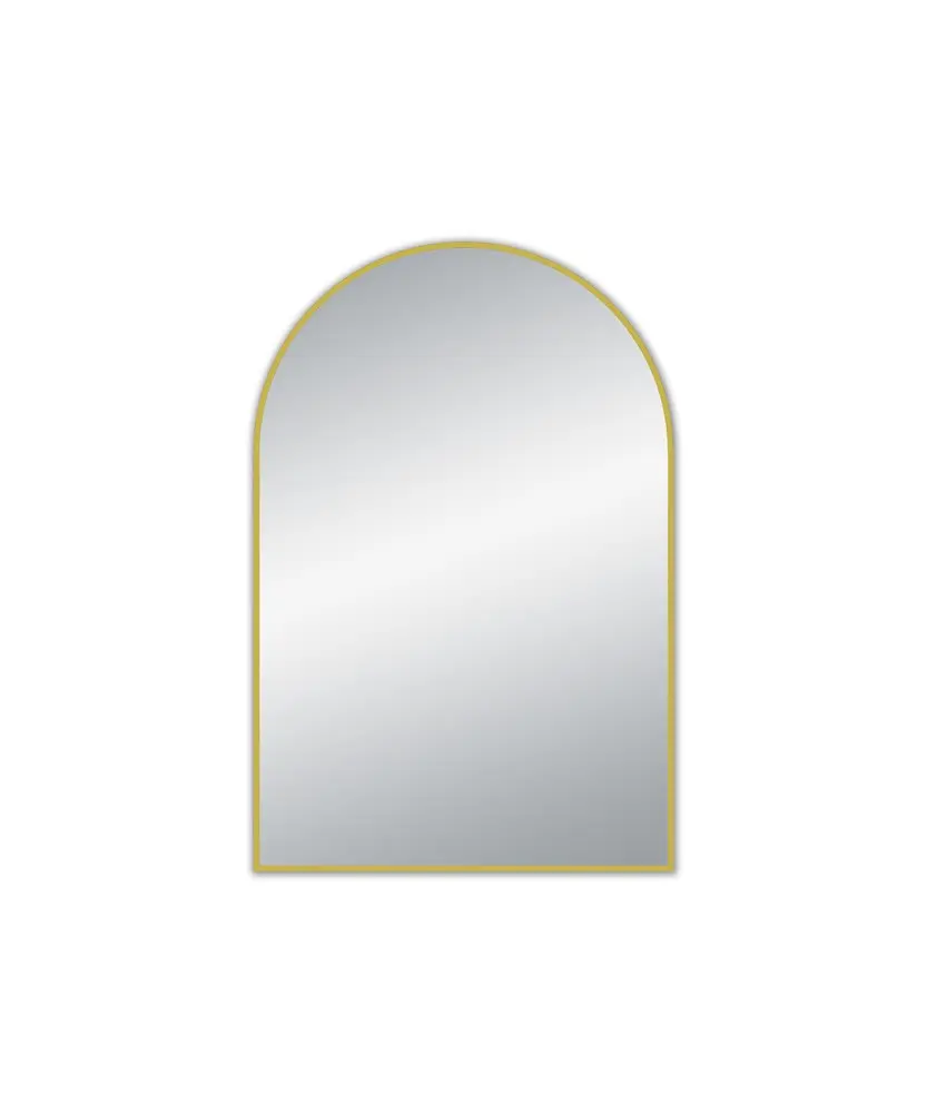 600x900x21.5mm Matte Brushed Gold Framed Mirror 