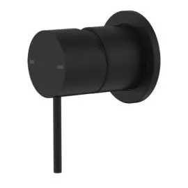 MECCA SHOWER MIXER 60MM PLATE MATTE BLACK 