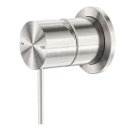 MECCA SHOWER MIXER 60MM PLATE BRUSHED NICKEL 