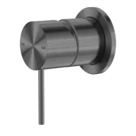 MECCA SHOWER MIXER 60MM PLATE GUN METAL 