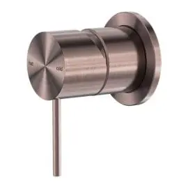 MECCA SHOWER MIXER 60MM PLATE BRUSHED BRONZE 