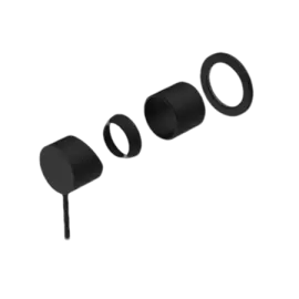 MECCA SHOWER MIXER 60MM PLATE TRIM KITS ONLY MATTE BLACK 