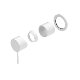 MECCA SHOWER MIXER 60MM PLATE TRIM KITS ONLY MATTE WHITE 