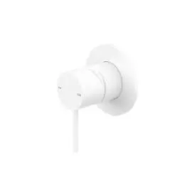 MECCA MATTE WHITE SHOWER MIXER 80MM PLATE