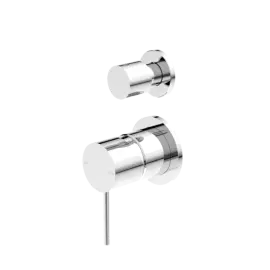 MECCA SHOWER MIXER WITH DIVERTOR SEPARATE BACK PLATE CHROME 