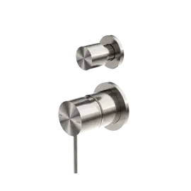 MECCA SHOWER MIXER WITH DIVERTOR SEPARATE BACK PLATE BRUSHED NICKEL 