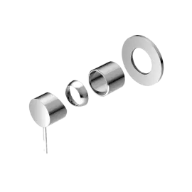 MECCA CHROME SHOWER MIXER HANDLE UP 80MM PLATE