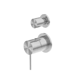 MECCA SHOWER MIXER WITH DIVERTOR SEPARATE BACK PLATE GUN METAL 