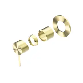MECCA BRUSHED GOLD SHOWER MIXER HANDLE UP 80MM PLATE