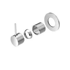 MECCA CHROME SHOWER MIXER HANDLE UP 80MM PLATE TRIM KITS ONLY