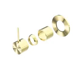 MECCA BRUSHED GOLD SHOWER MIXER HANDLE UP 80MM PLATE TRIM KITS ONLY