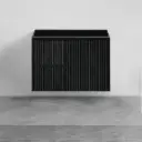 Brindabella Wall Hung Vanity – Left Hand Drawers – Matte Black