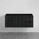 Brindabella Wall Hung Vanity – Right Hand Drawers – Matte Black – 1200mm
