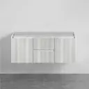 CETO Brindabella Wall Hung Bathroom Floating Vanity Matte White PVC Board Cabinet CB1221W