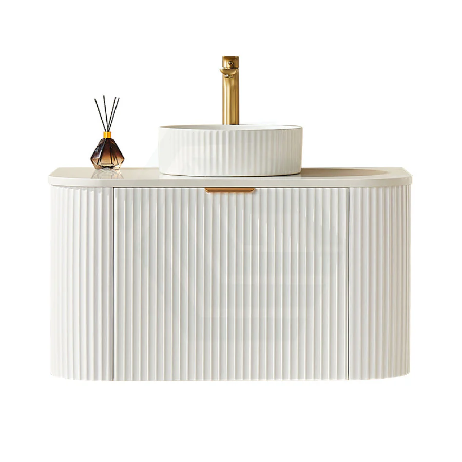 CETO Avalon Wall Hung Vanity – Matte White – 900mm 