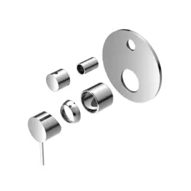 MECCA CHROME SHOWER MIXER WITH DIVERTOR TRIM KITS