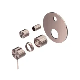 MECCA BRUSHED BRONZE SHOWER MIXER WITH DIVERTOR TRIM KITS