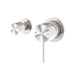 MECCA BRUSHED NICKEL SHOWER MIXER WITH HORIZONTAL 2 WAY DIVERTOR