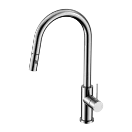 MECCA CHROME PULL OUT SINK MIXER WITH VEGIE SPRAY FUNCTION