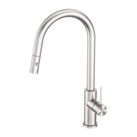 MECCA BRUSHED NICKEL PULL OUT SINK MIXER WITH VEGIE SPRAY FUNCTION