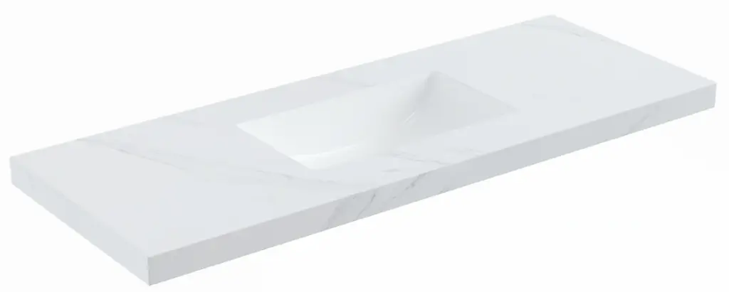 1200*460*50mm CETO Diamond SINTERED top seamless jointed with ceramic basin without tap hole