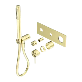 MECCA SHOWER MIXER DIVERTOR SYSTEM TRIM KITS ONLY BRUSHED GOLD 