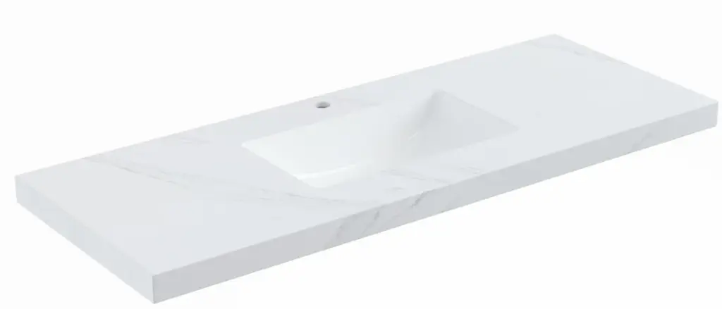 1200*460*50mm CETO Diamond SINTERED top seamless jointed with ceramic basin with tap hole