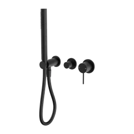 MECCA SHOWER MIXER DIVERTOR SYSTEM SEPARATE BACK PLATE MATTE BLACK 