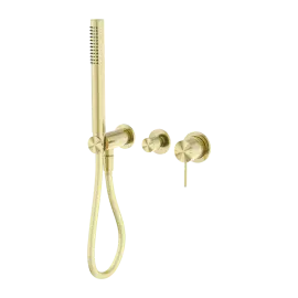 MECCA SHOWER MIXER DIVERTOR SYSTEM SEPARATE BACK PLATE BRUSHED GOLD 