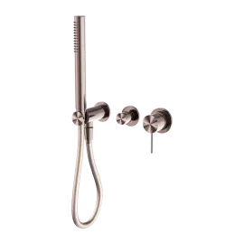 MECCA SHOWER MIXER DIVERTOR SYSTEM SEPARATE BACK PLATE BRUSHED BRONZE 