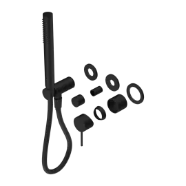 MECCA SHOWER MIXER DIVERTOR SYSTEM SEPARATE BACK PLATE TRIM KITS ONLY MATTE BLACK 