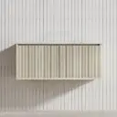 890*496*380mm Ceto Bellevue Wall Hung Bathroom Vanity Right Hand Drawer Push-to-Open Coastal Oak